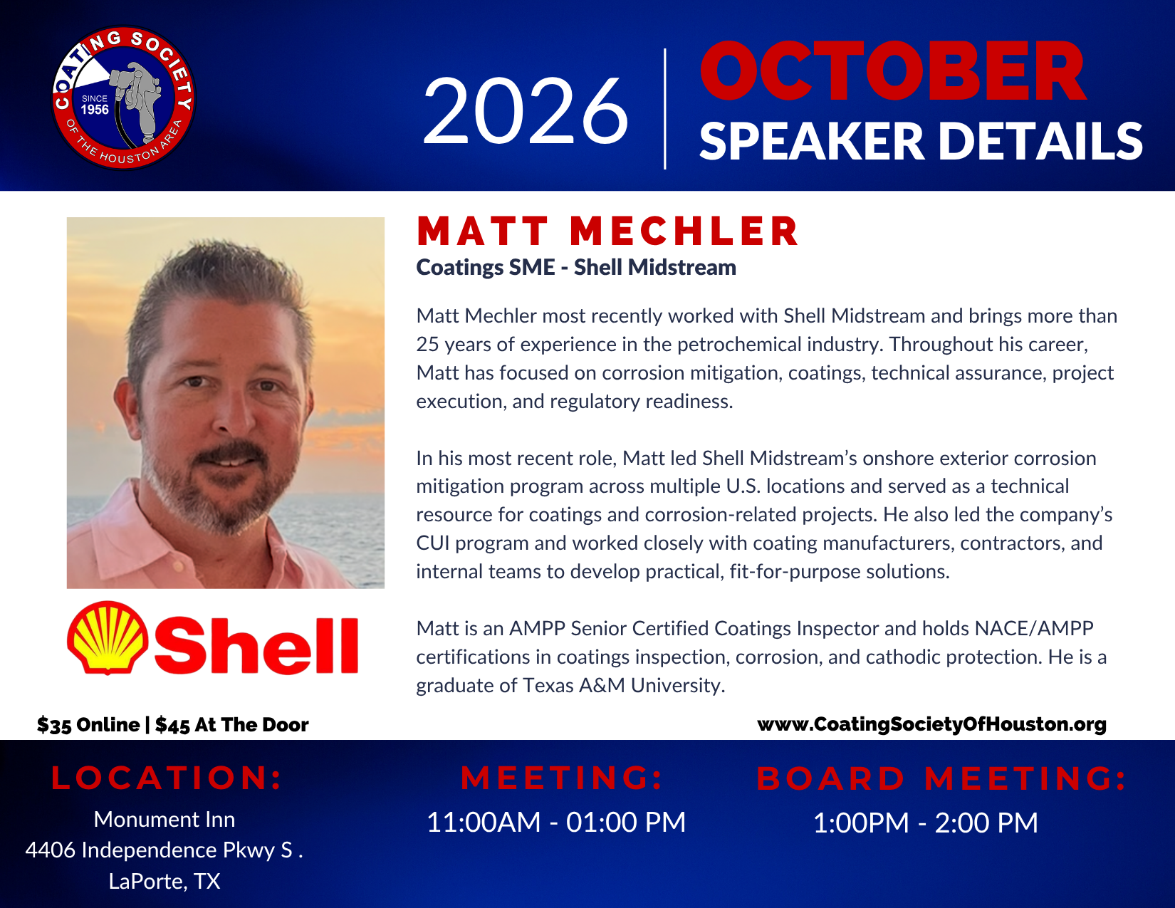 October Monthly Meeting